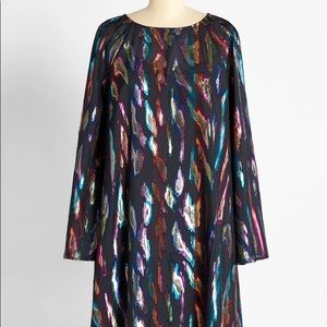NWT ModCloth Northern Lights and Iridescent Skies Shift Dress - M